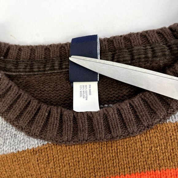 Boys Baby Gap Multicolor Striped Cotton Wool Blend Sweater Size 4T Years Toddler - Picture 3 of 6